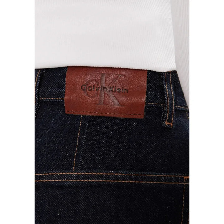 Calvin Klein Jeans Blue Cotton Mom