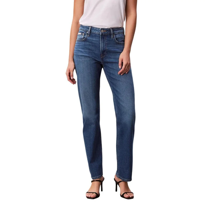 Calvin Klein Jeans Blue Cotton Mom