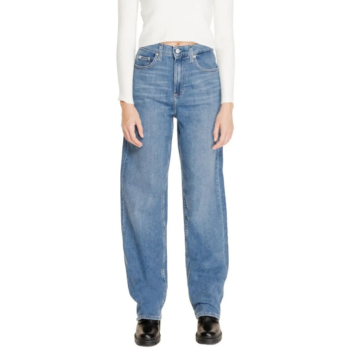 Calvin Klein Jeans Blue Cotton Relaxed Fit