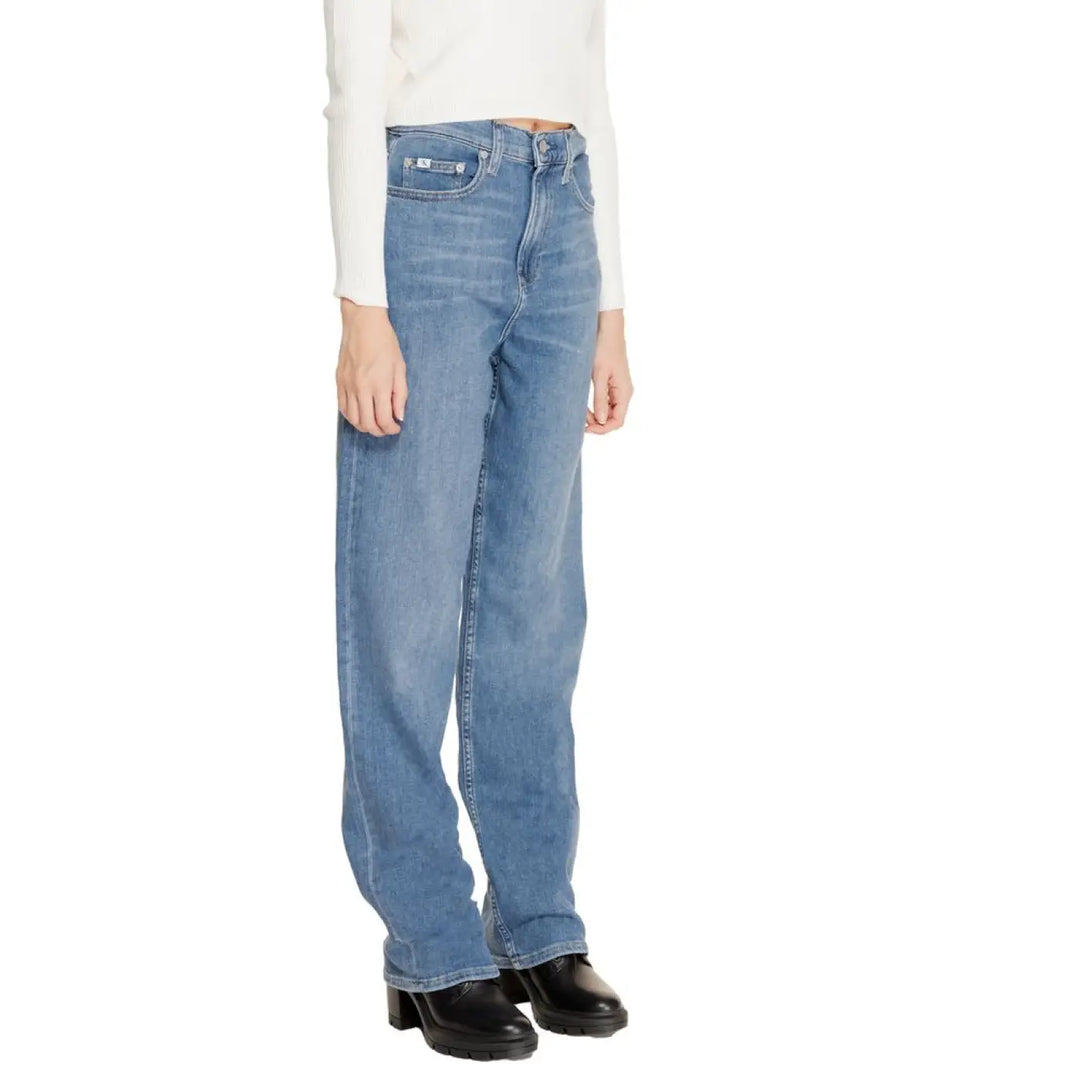 Calvin Klein Jeans Blue Cotton Relaxed Fit