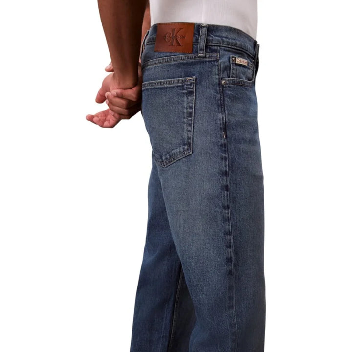 Calvin Klein Jeans Blue Cotton Relaxed Fit