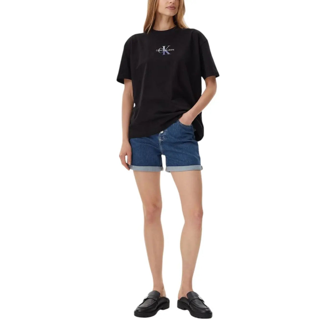 Calvin Klein Jeans Blue Cotton Shorts