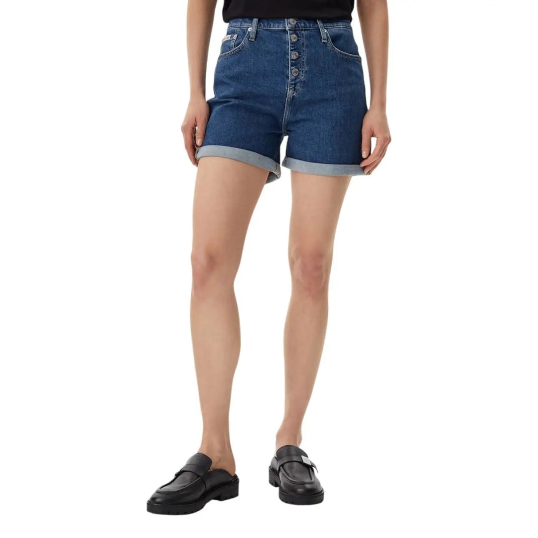 Calvin Klein Jeans Blue Cotton Shorts