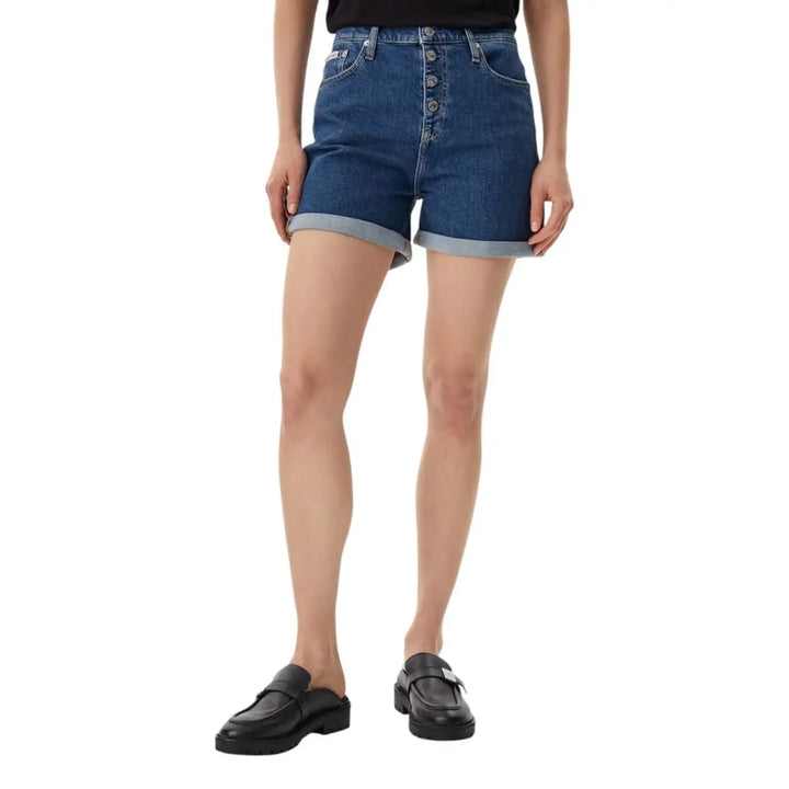 Calvin Klein Jeans Blue Cotton Shorts