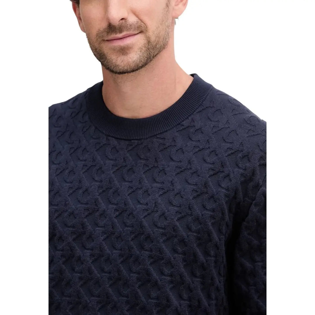 Calvin Klein Jeans Blue Cotton Sweatshirt