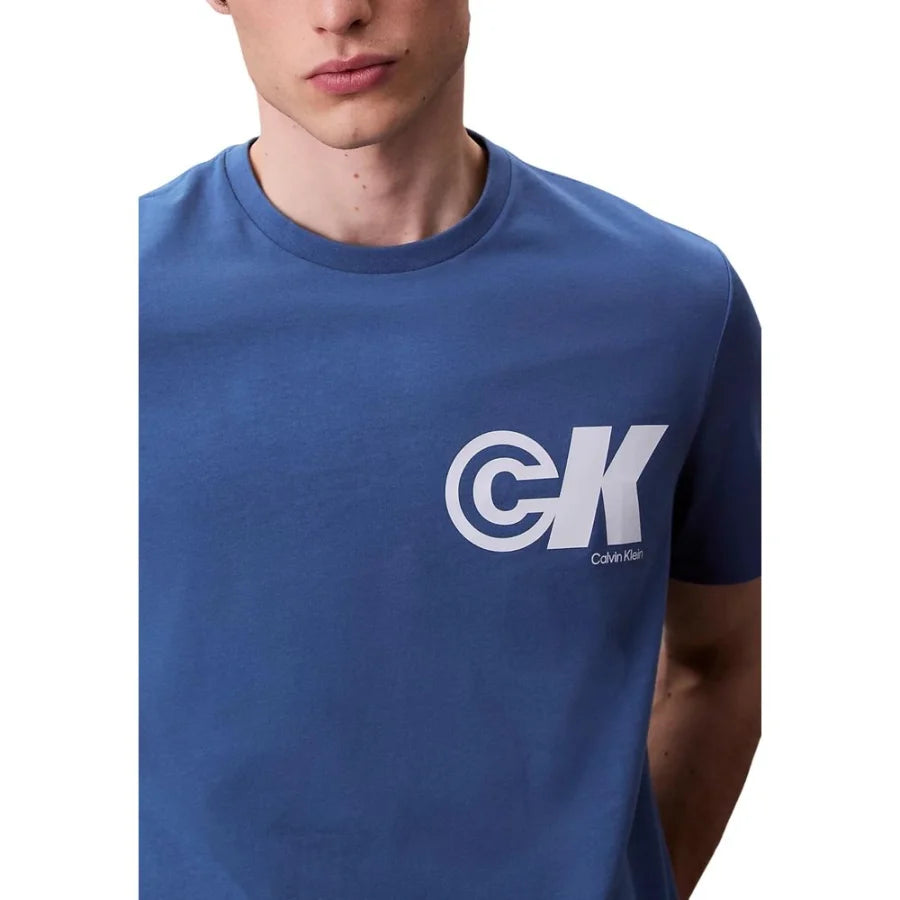 Calvin Klein Jeans Blue Cotton T-Shirt