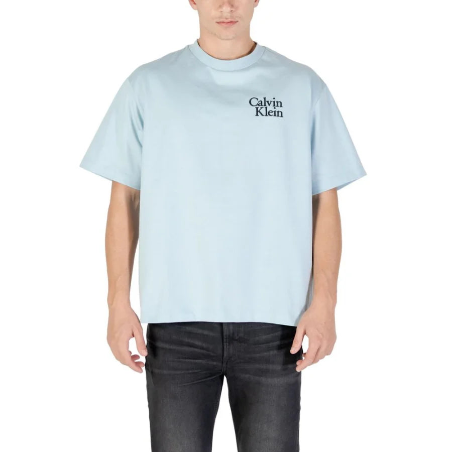 Calvin Klein Jeans Blue Cotton T-Shirt