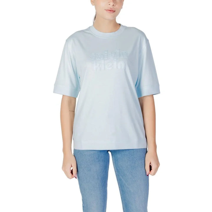 Calvin Klein Jeans Blue Cotton T-Shirt
