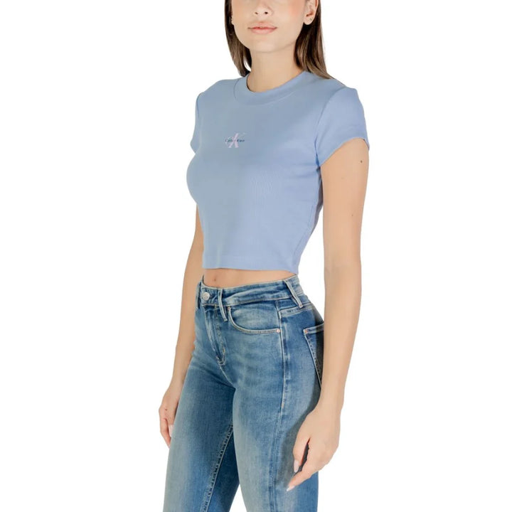 Calvin Klein Jeans Blue Cotton T-Shirt