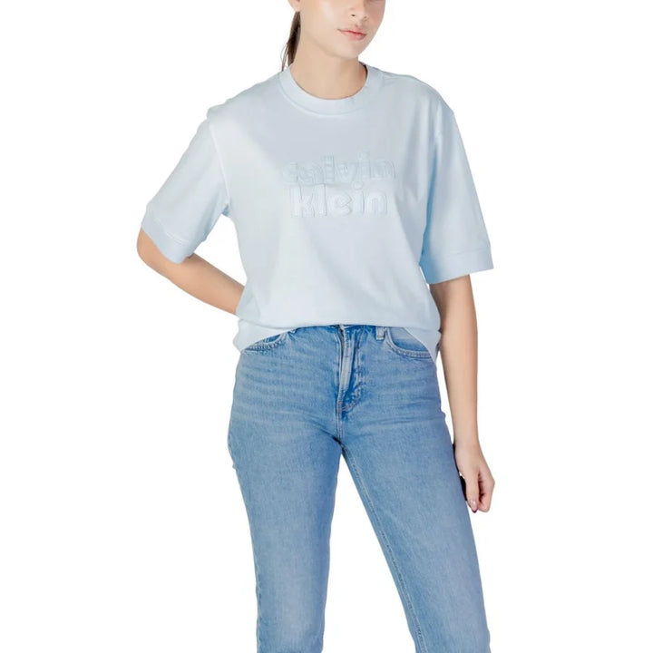 Calvin Klein Jeans Blue Cotton T-Shirt