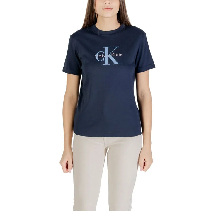Calvin Klein Jeans Blue Cotton T-Shirt