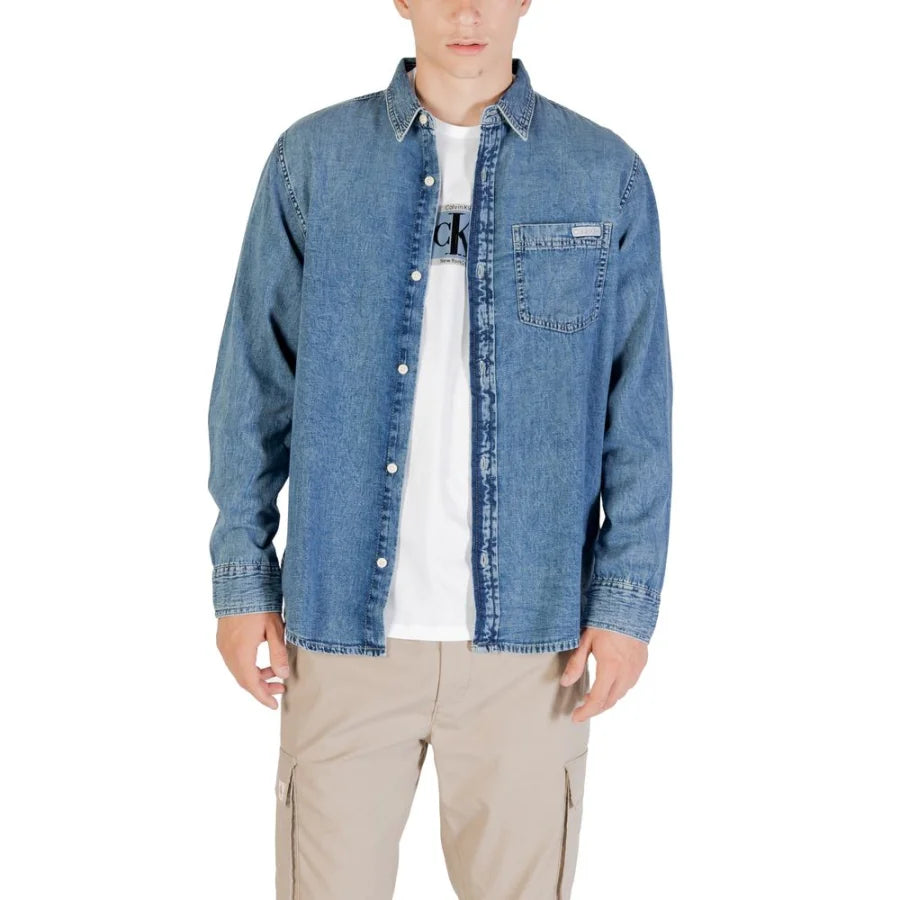 Calvin Klein Jeans Blue Denim Shirt