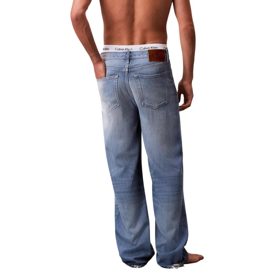 Calvin Klein Jeans Blue Lyocell Relaxed Fit