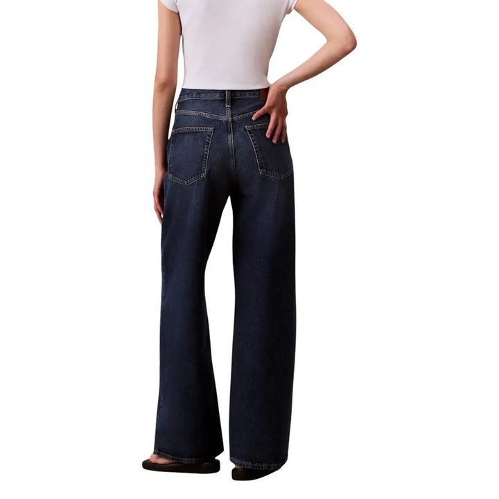 Calvin Klein Jeans Blue Recycled Cotton Bootcut