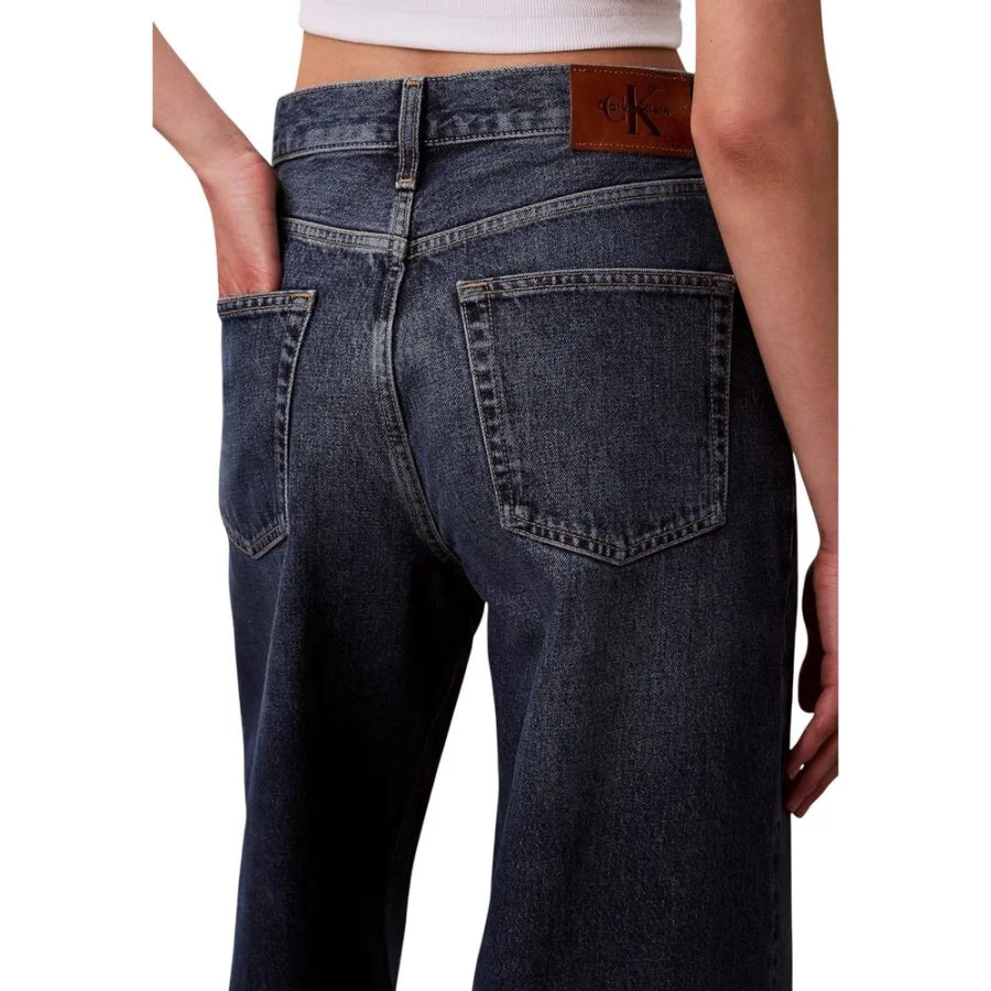Calvin Klein Jeans Blue Recycled Cotton Bootcut