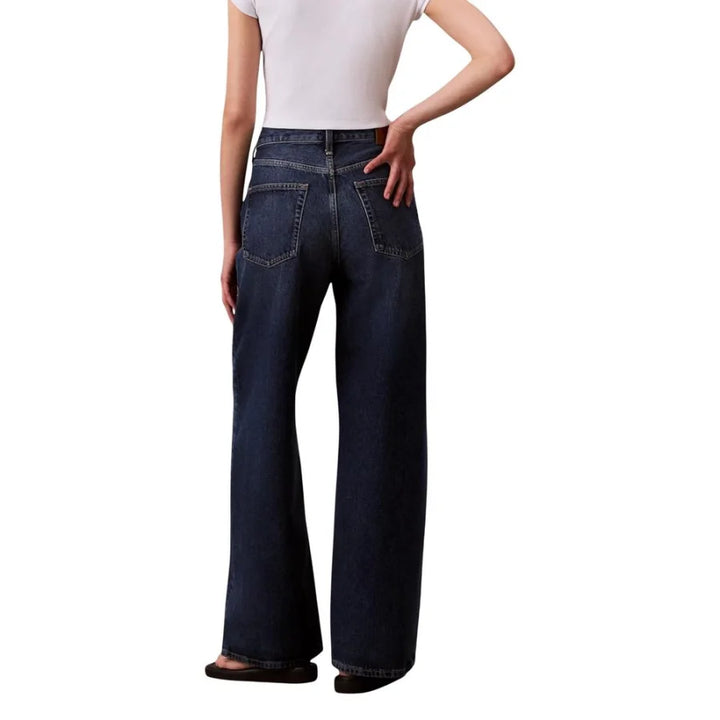 Calvin Klein Jeans Blue Recycled Cotton Bootcut