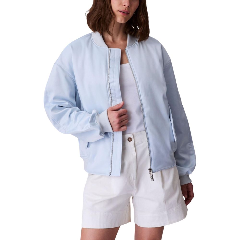 Calvin Klein Jeans Bomber Jackets - Blue Recycled Polyester
