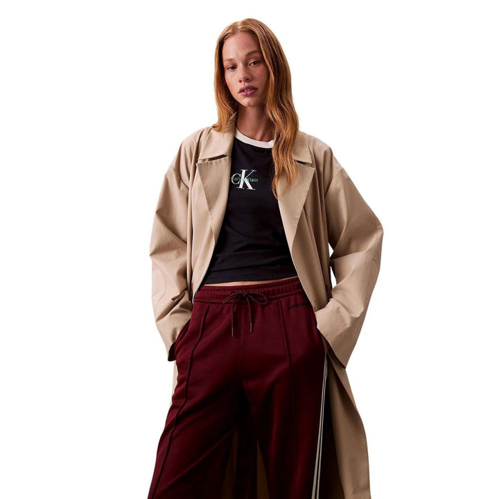Calvin Klein Jeans Bordeaux Cotton Joggers (workout Pants)