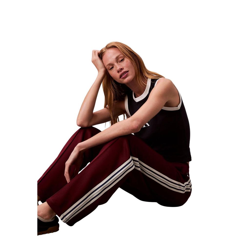 Calvin Klein Jeans Bordeaux Cotton Joggers (workout Pants)