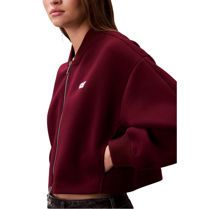 Calvin Klein Jeans Bomber Jackets - Bordeaux Viscose