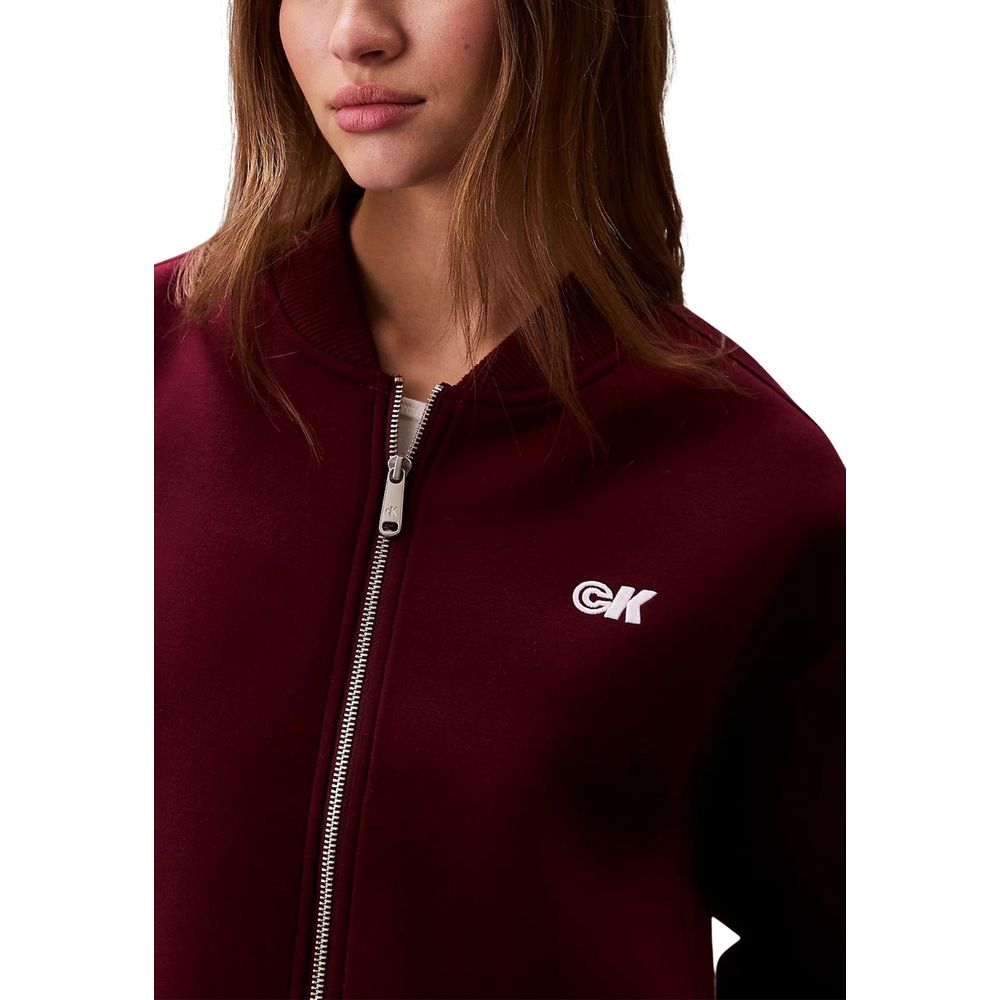 Calvin Klein Jeans Bomber Jackets - Bordeaux Viscose
