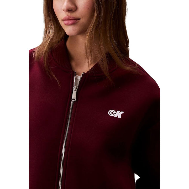 Calvin Klein Jeans Bomber Jackets - Bordeaux Viscose