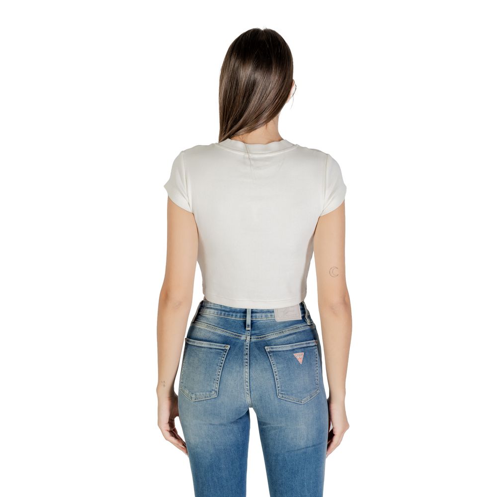 Calvin Klein Jeans - Cream Cotton T-Shirt