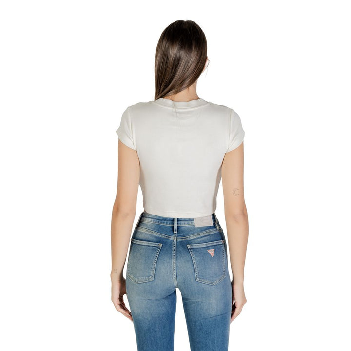 Calvin Klein Jeans - Cream Cotton T-Shirt