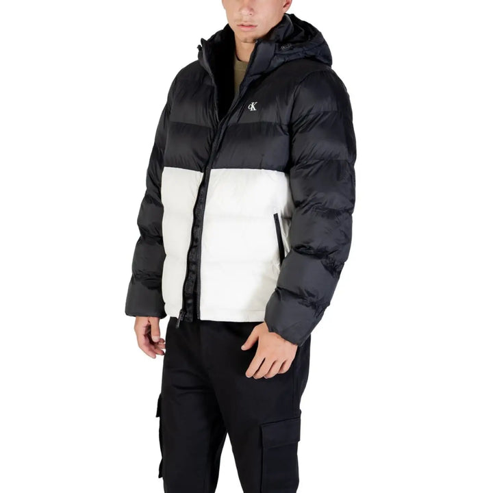 Calvin Klein Jeans Cream Polyamide Coat