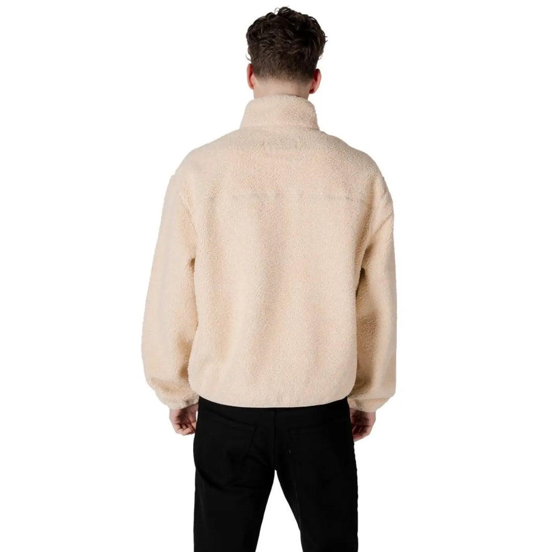 Calvin Klein Jeans Cream Recycled Polyester Shell Jacket