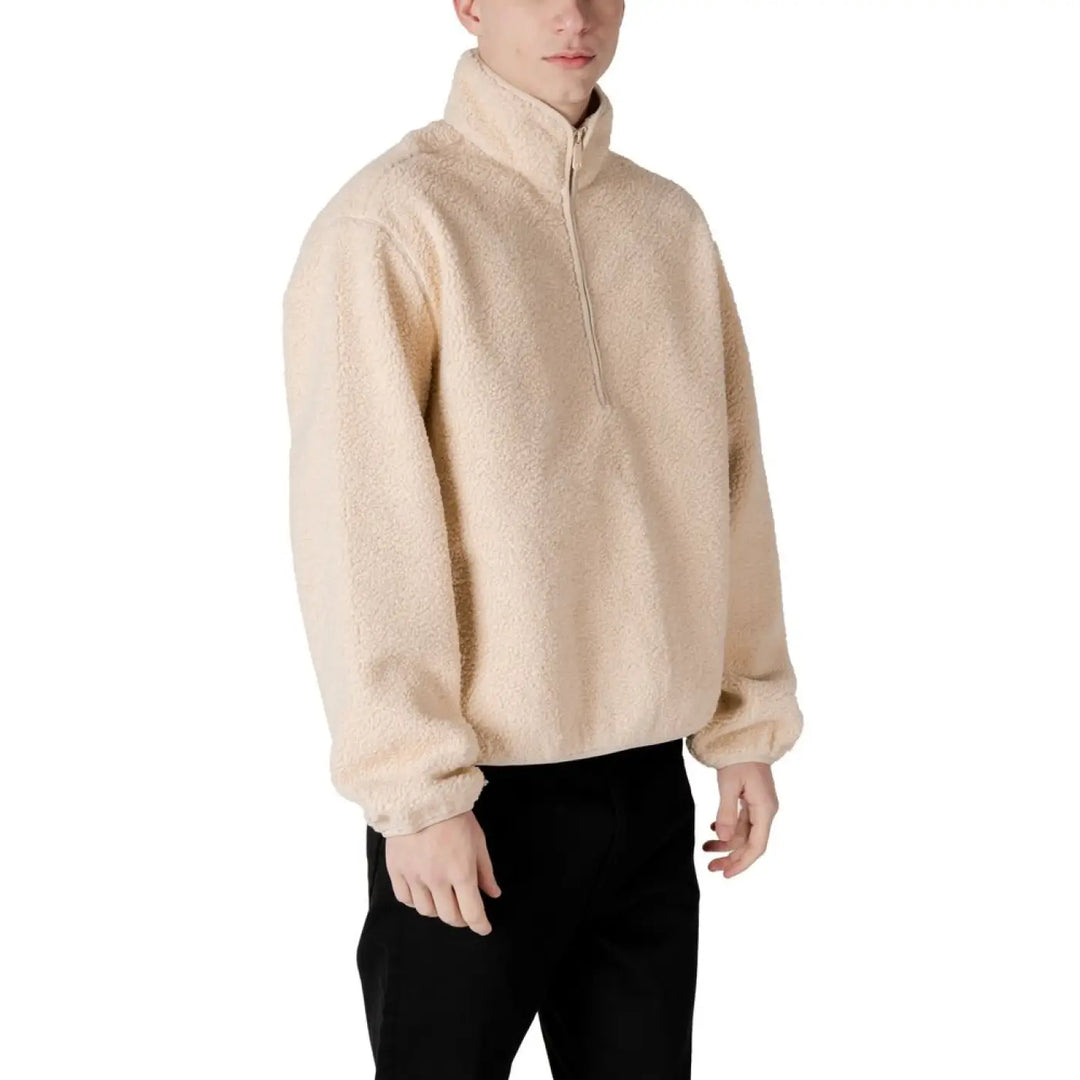 Calvin Klein Jeans Cream Recycled Polyester Shell Jacket