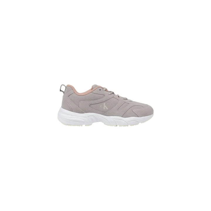 Calvin Klein Jeans Gray Artificial Leather Athletic Sneakers