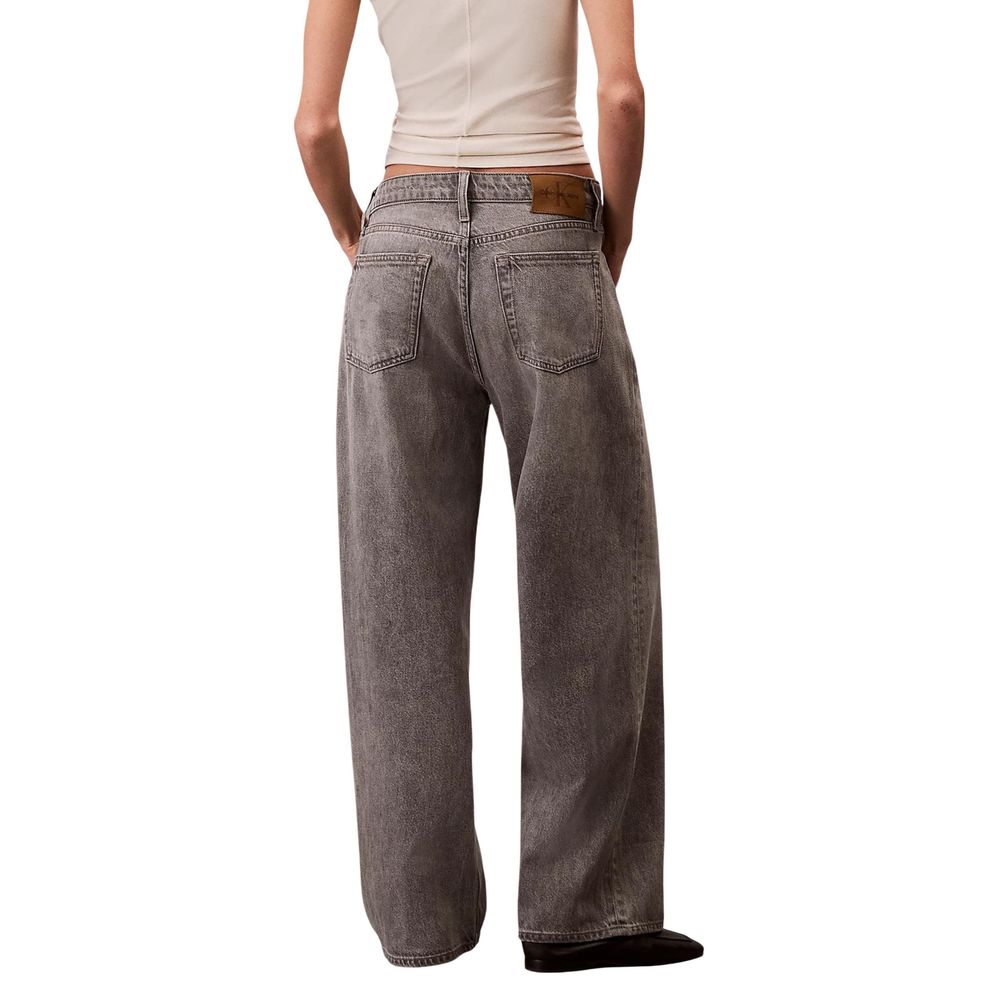 Calvin Klein Jeans Gray Cotton Boyfriend