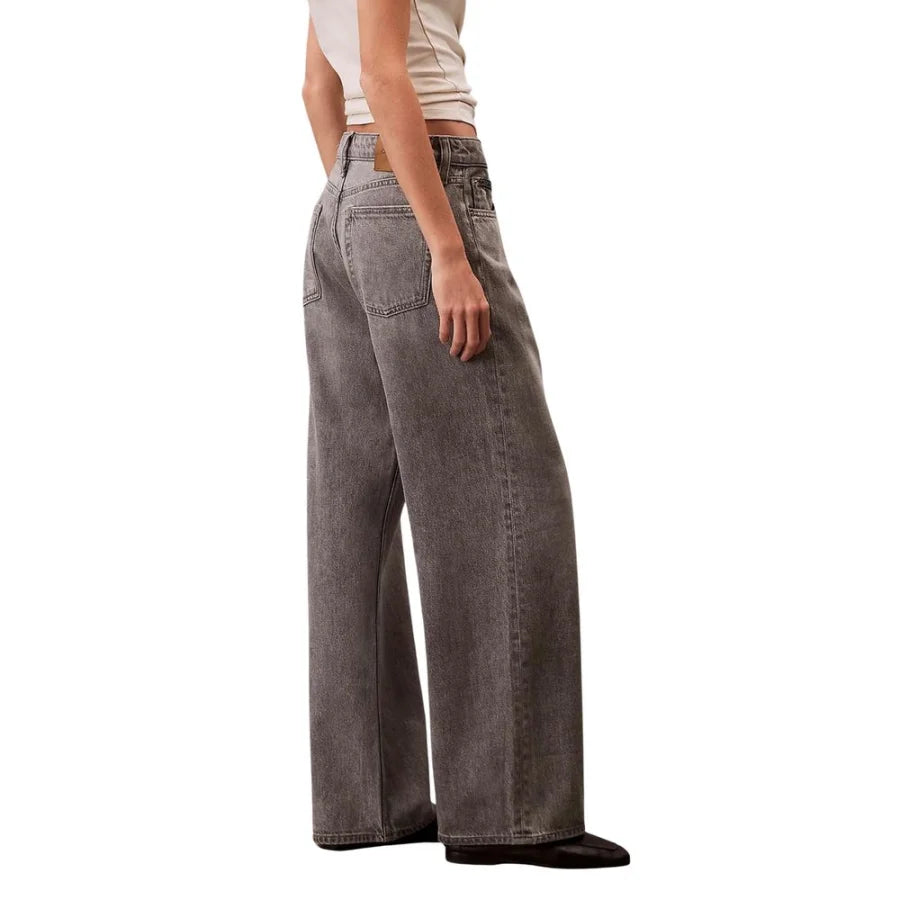 Calvin Klein Jeans Gray Cotton Boyfriend