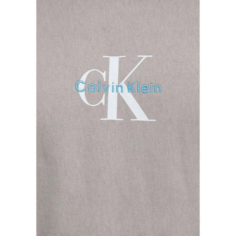 Calvin Klein Jeans Gray Cotton Hoodie