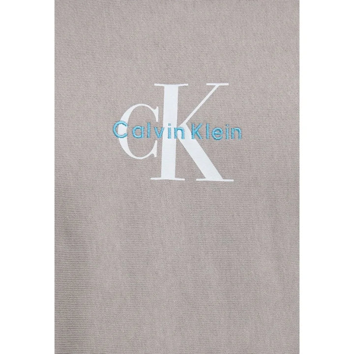 Calvin Klein Jeans Gray Cotton Hoodie