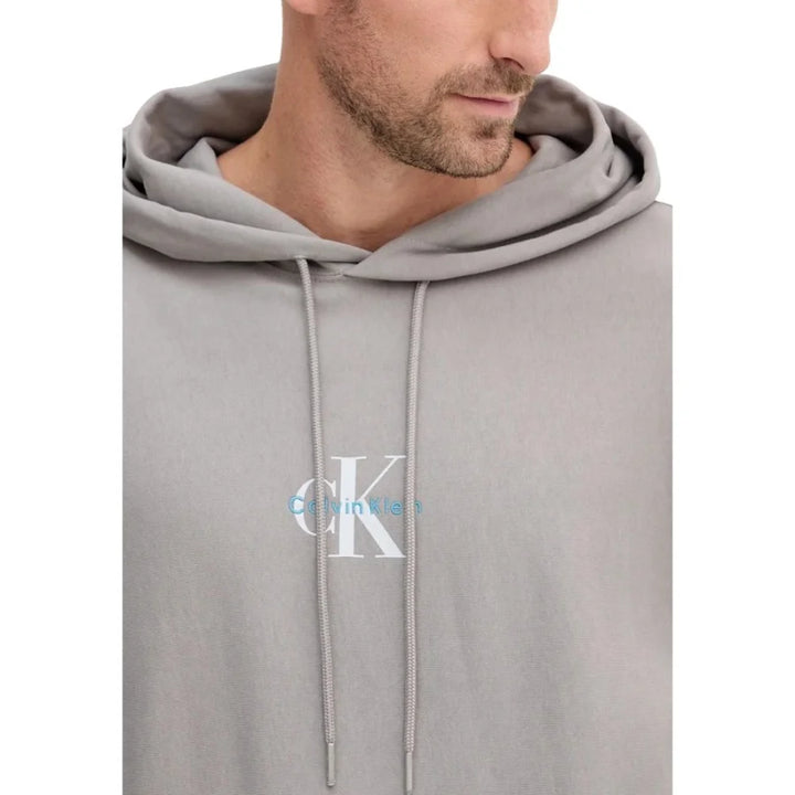 Calvin Klein Jeans Gray Cotton Hoodie