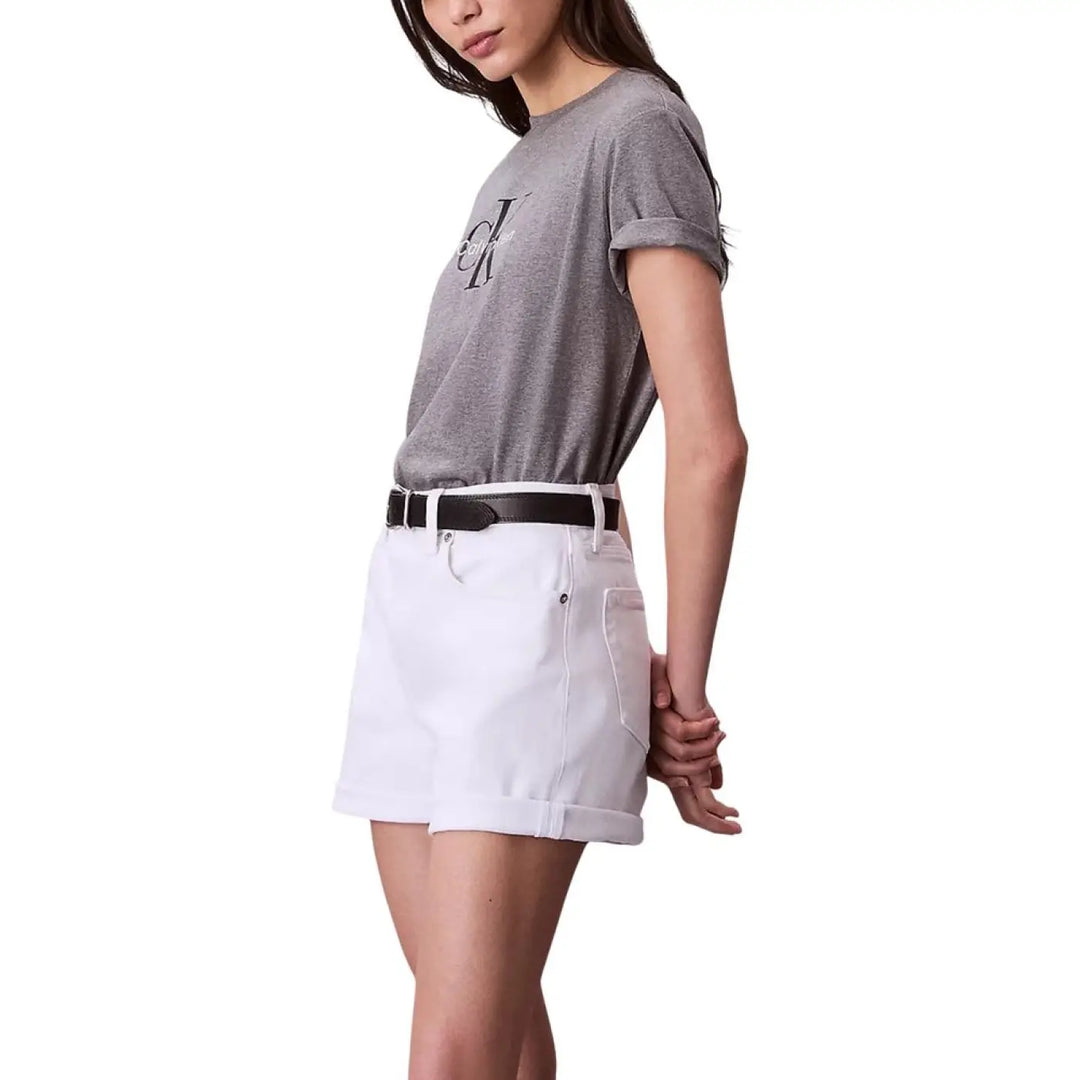 Calvin Klein Jeans Gray Cotton T-Shirt