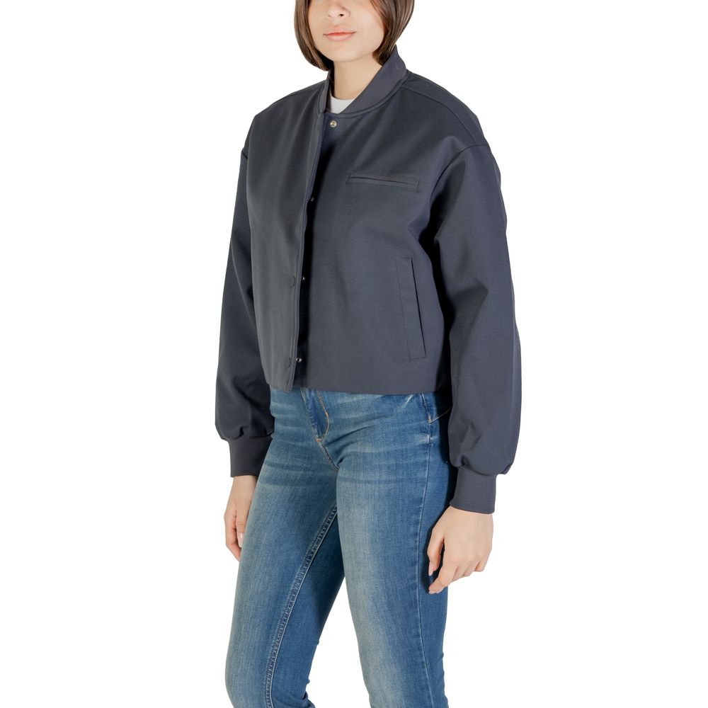 Calvin Klein Jeans Bomber Jackets - Gray Recycled Polyester