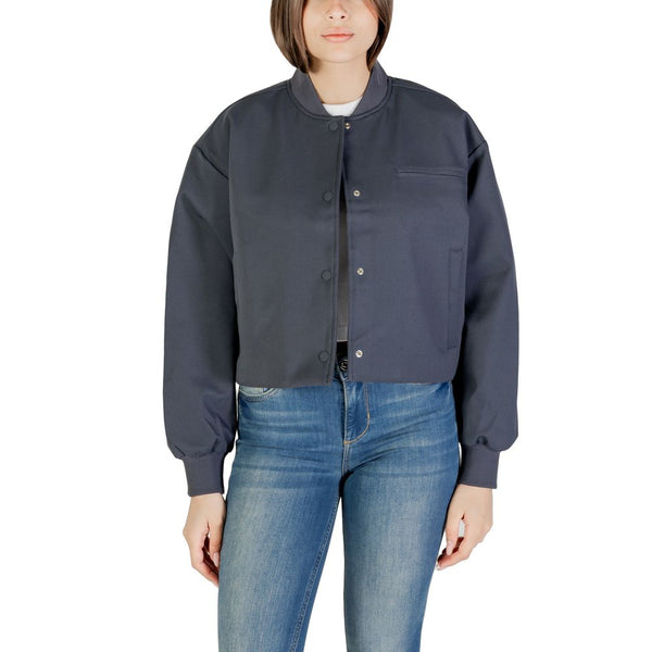 Calvin Klein Jeans Bomber Jackets - Gray Recycled Polyester