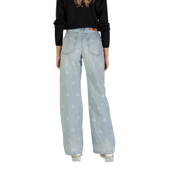 Calvin Klein Jeans Light Blue Cotton Bootcut