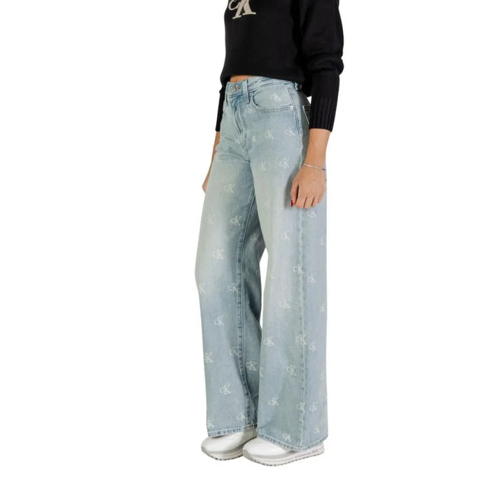 Calvin Klein Jeans Light Blue Cotton Bootcut