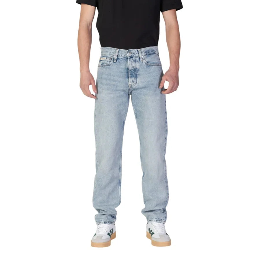 Calvin Klein Jeans Light Blue Organic Cotton Relaxed Fit