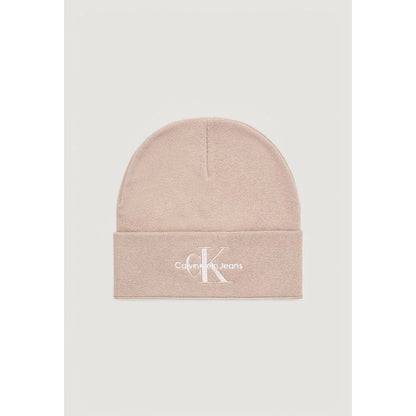 Calvin Klein Jeans Mono Logo Embro Beanie for Women 100 Percent Cotton
