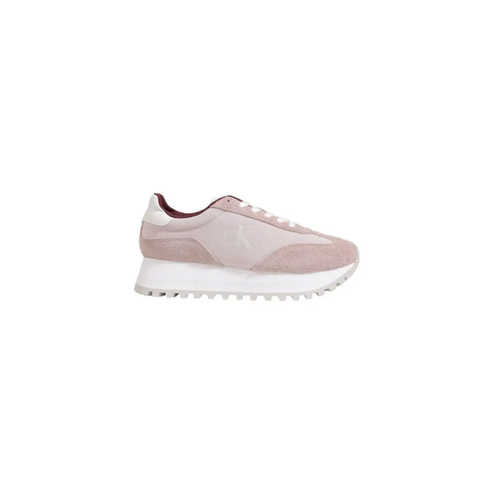 Calvin Klein Jeans Purple Leather Low Top Sneakers