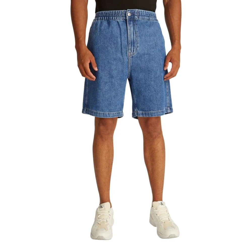 Calvin Klein Jeans Relaxed Denim Bermuda Shorts for Men Summer Comfort