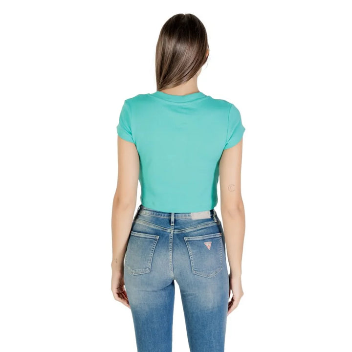 Calvin Klein Jeans Turquoise Cotton T-Shirt