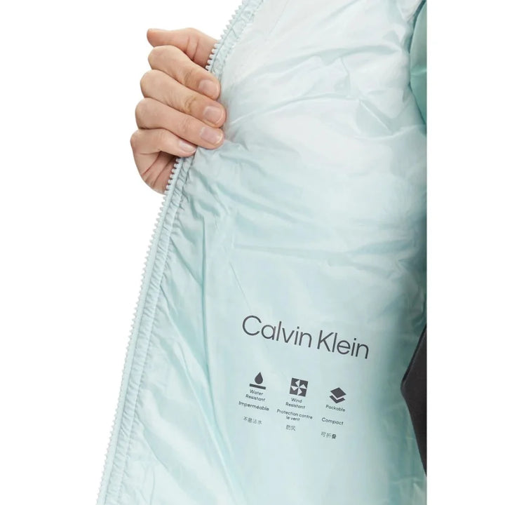 Calvin Klein Jeans Turquoise Polyamide Shell Jacket