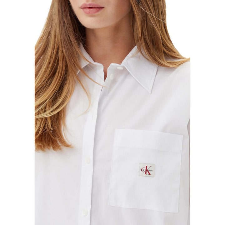 Calvin Klein Jeans Shirts - Women’s White Cotton Blouse