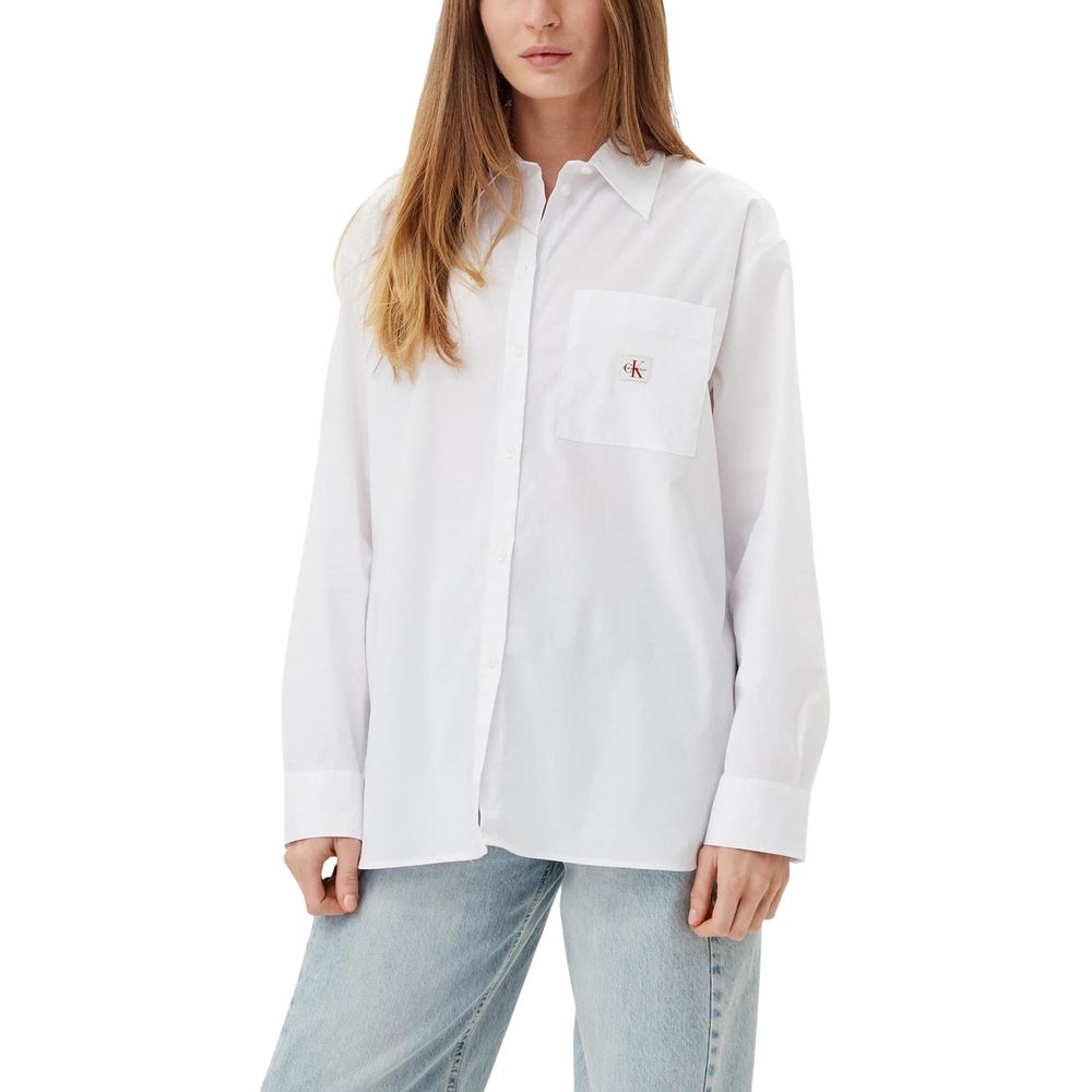 Calvin Klein Jeans Shirts - Women’s White Cotton Blouse